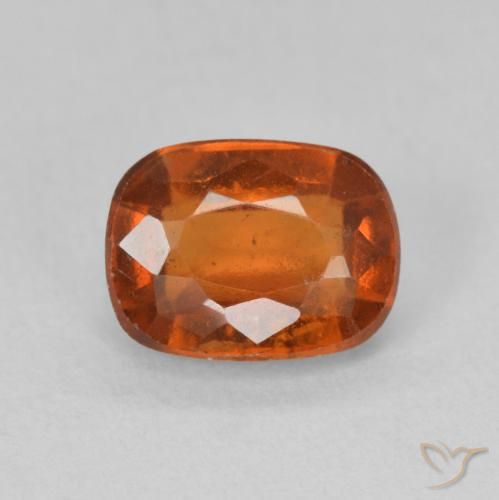 2.03ct 자연스러운 파이어 오렌지 헤소나이트 가넷, 방석, VS