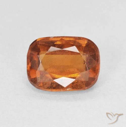 1.81ct 자연스러운 딥 오렌지 헤소나이트 가넷, 방석, VS