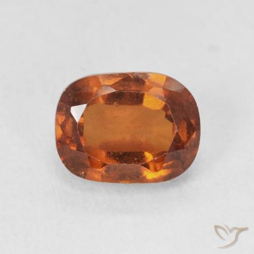 2.18ct 자연스러운 앰버 오렌지 헤소나이트 가넷, 방석, VVS-VS