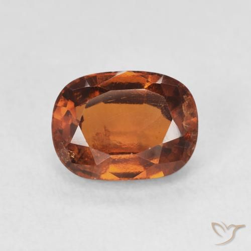 1.88ct 자연스러운 딥 오렌지 헤소나이트 가넷, 방석, VS