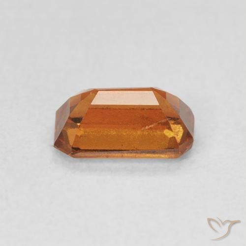 1.04캐럿 천연 Medium Dark-Orange 헤소나이트 가넷, 옥타곤 / 에메랄드 컷, VVS