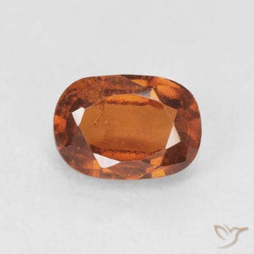 1.24ct 자연스러운 Medium Dark-Orange 헤소나이트 가넷, 방석, VS-SI