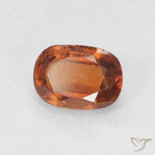 1.24캐럿 천연 Medium Dark-Orange 헤소나이트 가넷, 방석, VS-SI