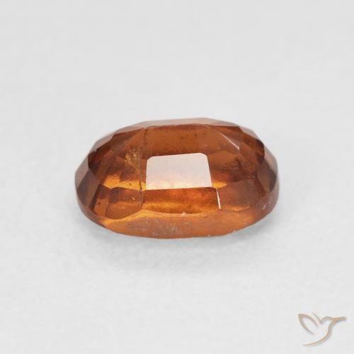 1.24캐럿 천연 Medium Dark-Orange 헤소나이트 가넷, 방석, VS-SI
