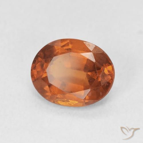 1.83캐럿 천연 Medium Dark-Orange 헤소나이트 가넷, 타원형, VS
