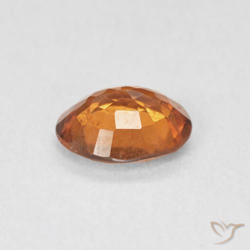 1.36캐럿 천연 Medium Dark-Orange 헤소나이트 가넷, 타원형, VS