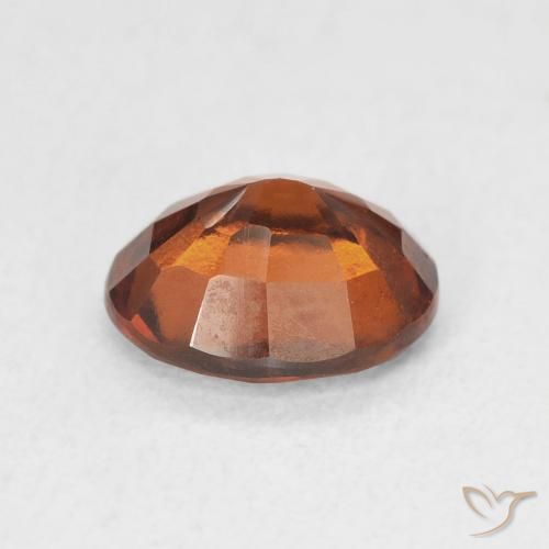 2.14캐럿 천연 Medium Dark-Orange 헤소나이트 가넷, 타원형, VS