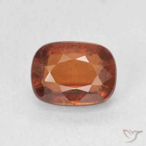 2.51ct 자연스러운 앰버 오렌지 헤소나이트 가넷, 방석, VS