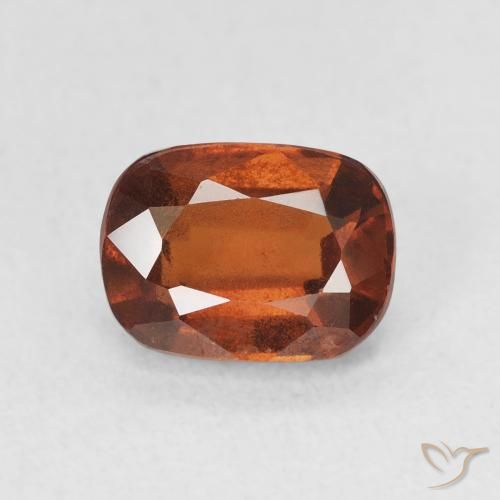 1.99ct 자연스러운 파이어 오렌지 헤소나이트 가넷, 방석, VS