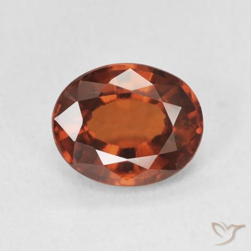 2.52ct 자연스러운 딥 오렌지 헤소나이트 가넷, 타원형, VVS-VS