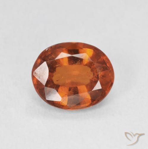 1.94ct 자연스러운 딥 오렌지 헤소나이트 가넷, 타원형, VS-SI