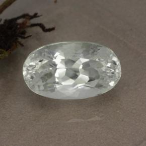 5.18캐럿 천연 옅은 녹색 히데나이트, 타원형 컷, 12.8×7.6 mm, VVS-VS