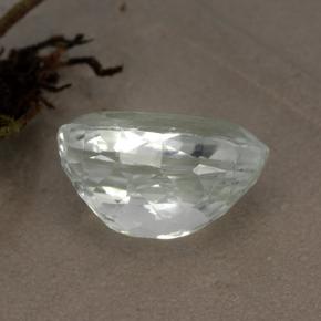 5.18캐럿 천연 옅은 녹색 히데나이트, 타원형 컷, 12.8×7.6 mm, VVS-VS
