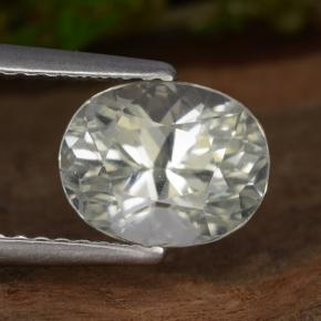 2.60캐럿 천연 연한 초록색 히데나이트 원석, 타원형 컷, VVS-VS