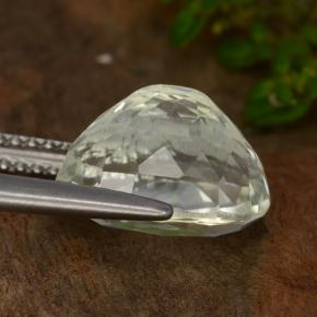 4.44캐럿 천연 회녹색 히데나이트 원석, 타원형 컷, VVS-VS