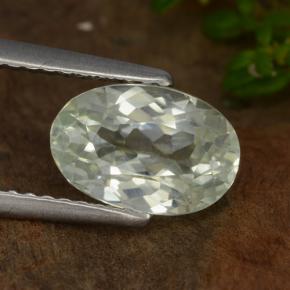 2.36캐럿 천연 연한 초록색 히데나이트 원석, 타원형 컷, VVS-VS