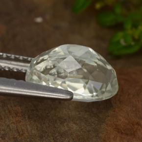 2.36캐럿 천연 연한 초록색 히데나이트 원석, 타원형 컷, VVS-VS