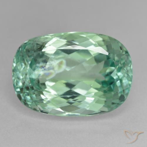 23.63ct 자연스러운 청록색 히데나이트 원석, 방석, VS-SI