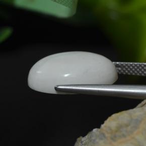 8.56캐럿 천연 회백색 하울라이트, 타원형 컷, 불투명체