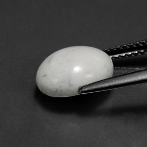 2.94캐럿 천연 회백색 하울라이트, 타원형 컷, 10.1×8 mm, 불투명체