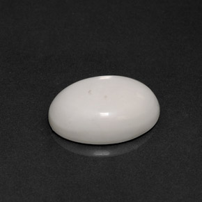 8.21캐럿 천연 회백색 하울라이트, 타원형 컷, 16.3×12.4 mm, 불투명체