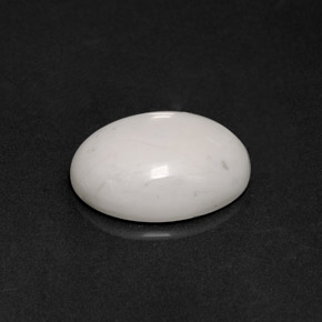 8.38캐럿 천연 회백색 하울라이트, 타원형 컷, 16.3×12.4 mm, 불투명체