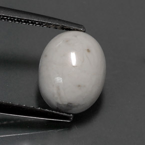 2.32캐럿 천연 회백색 하울라이트, 타원형 컷, 10×8 mm, 불투명체