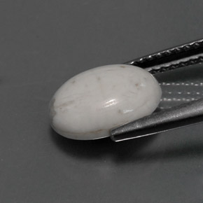 2.32캐럿 천연 회백색 하울라이트, 타원형 컷, 10×8 mm, 불투명체