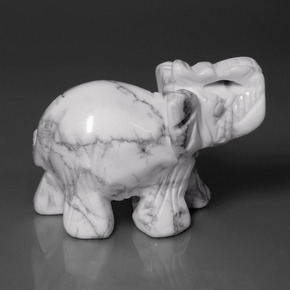 342.26캐럿 천연 회백색 하울라이트, 멋진 모양, 51.9×38 mm, 불투명체
