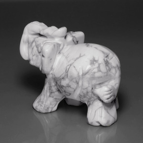 342.26캐럿 천연 회백색 하울라이트, 멋진 모양, 51.9×38 mm, 불투명체