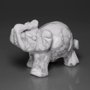 342.26캐럿 천연 회백색 하울라이트, 멋진 모양, 51.9×38 mm, 불투명체
