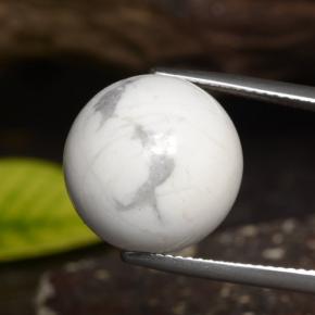 23.14캐럿 천연 여러 가지 빛깔의 흰색 하울라이트, 구 / 공, 불투명체