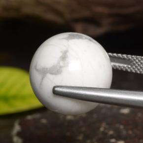 23.14캐럿 천연 여러 가지 빛깔의 흰색 하울라이트, 구 / 공, 불투명체