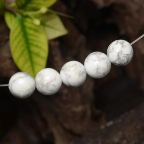 23.00캐럿 천연 회백색 하울라이트 보석, 구형 / 볼, 8.43 mm, 불투명체
