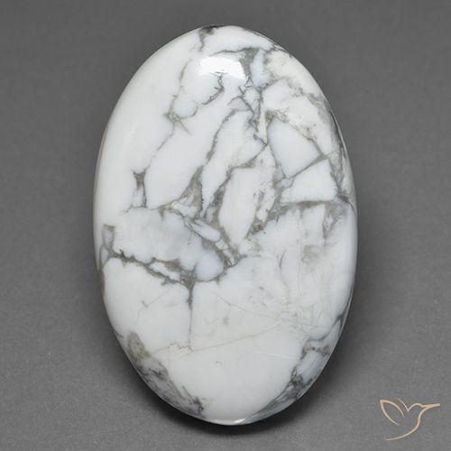 81.32ct 자연스러운 회백색 하울라이트, 타원형, 불투명체