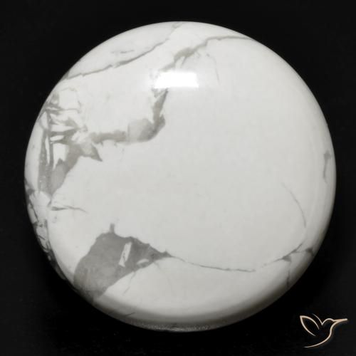 25.51ct 자연스러운 회백색 하울라이트, 둥근, 불투명체