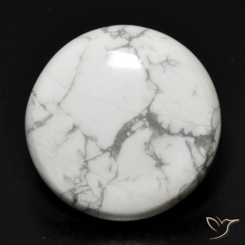 17.88ct 자연스러운 회백색 하울라이트, 둥근, 불투명체
