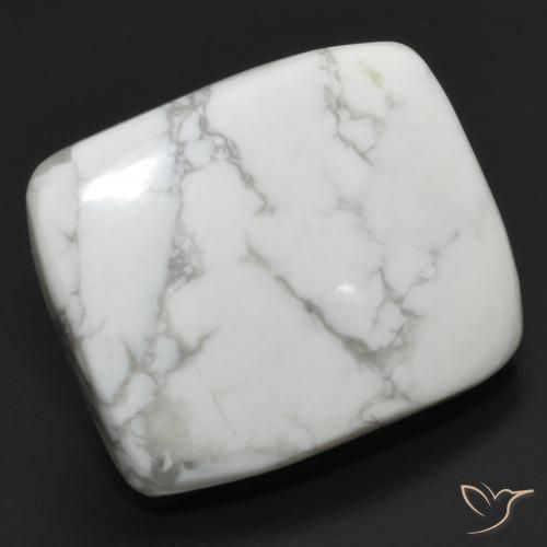 21.82ct 자연스러운 회백색 하울라이트, 방석, 불투명체