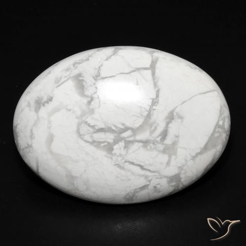 17.14ct 자연스러운 회백색 하울라이트, 타원형, 불투명체