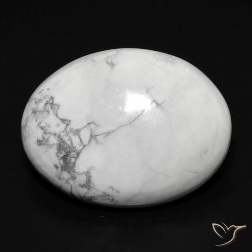 15.06ct 자연스러운 회백색 하울라이트, 타원형, 불투명체
