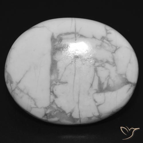 21.74ct 자연스러운 회백색 하울라이트, 타원형, 불투명체