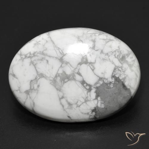 19.91ct 자연스러운 회백색 하울라이트, 타원형, 불투명체