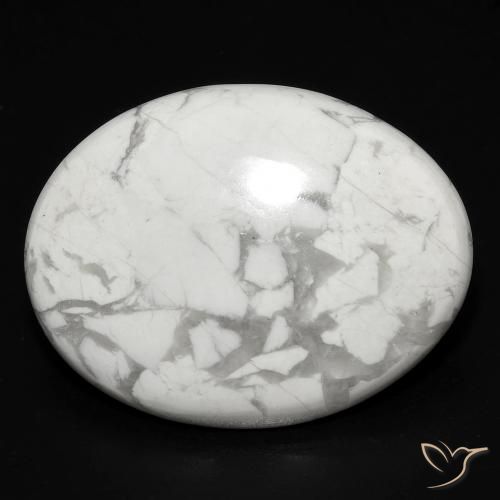 17.91ct 자연스러운 회백색 하울라이트, 타원형, 불투명체