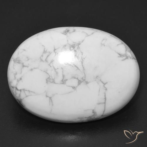 19.37ct 자연스러운 회백색 하울라이트, 타원형, 불투명체