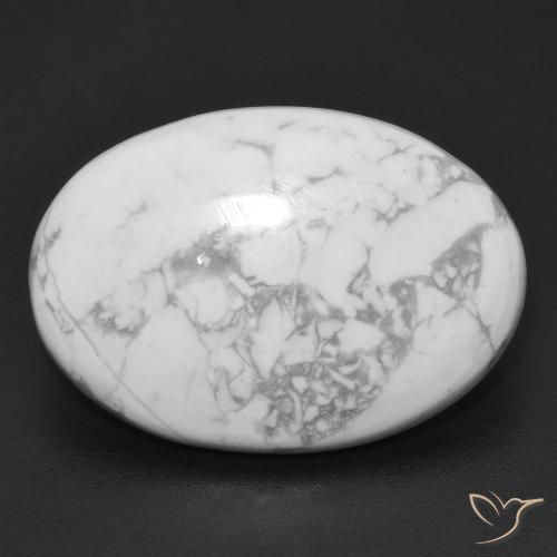 20.46ct 자연스러운 회백색 하울라이트, 타원형, 불투명체