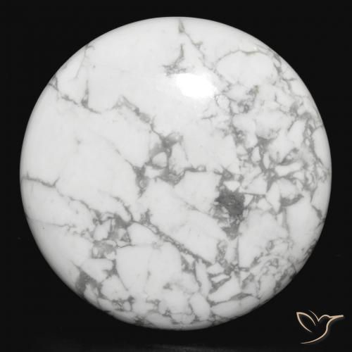 33.12ct 자연스러운 회백색 하울라이트, 둥근, 불투명체