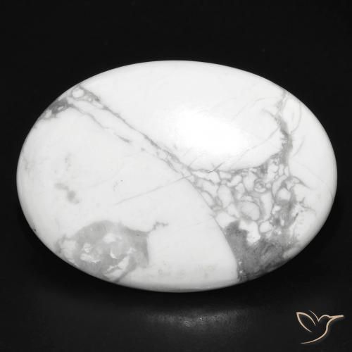 26.16ct 자연스러운 회백색 하울라이트, 타원형, 불투명체