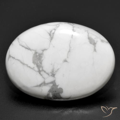 21.31ct 자연스러운 회백색 하울라이트, 타원형, 불투명체