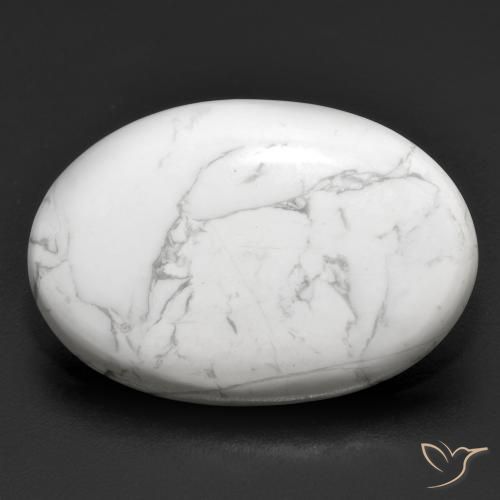 22.30ct 자연스러운 회백색 하울라이트, 타원형, 불투명체