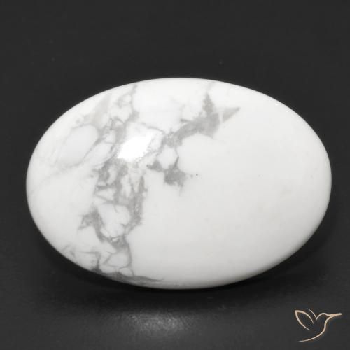 14.05ct 자연스러운 회백색 하울라이트, 타원형, 불투명체